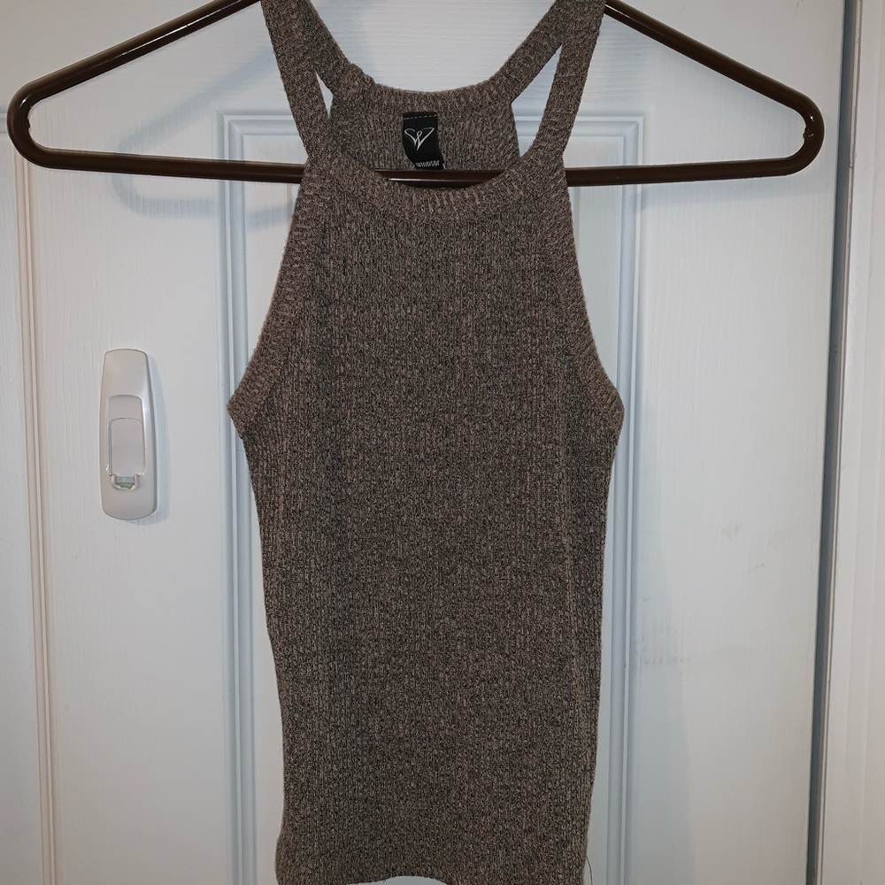 Windsor Charcoal Marled Crop Top